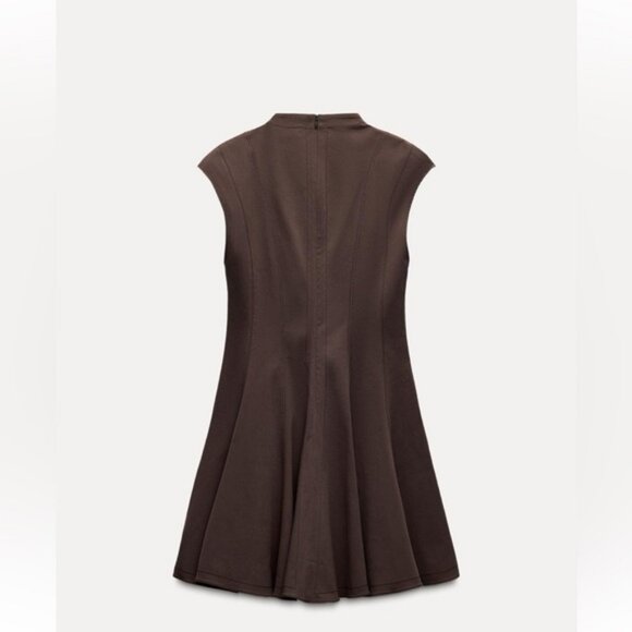 ZARA MINI GODET DRESS ZW COLLECTION - Picture 7 of 8